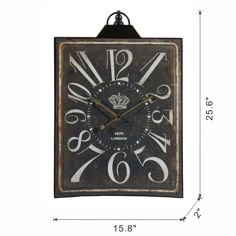 Chic Vintage Black Wall Clock