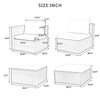 Chic Outdoor Wicker Lounge Set with Glass Table