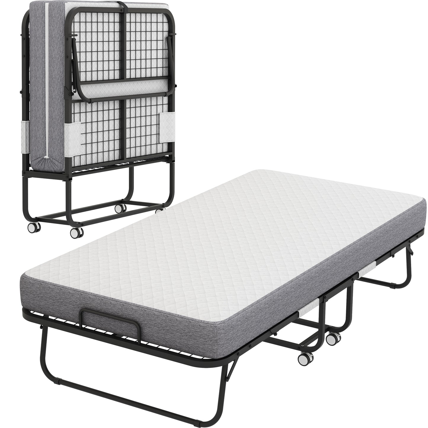 Cozy Folding Guest Bed with Memory Foam