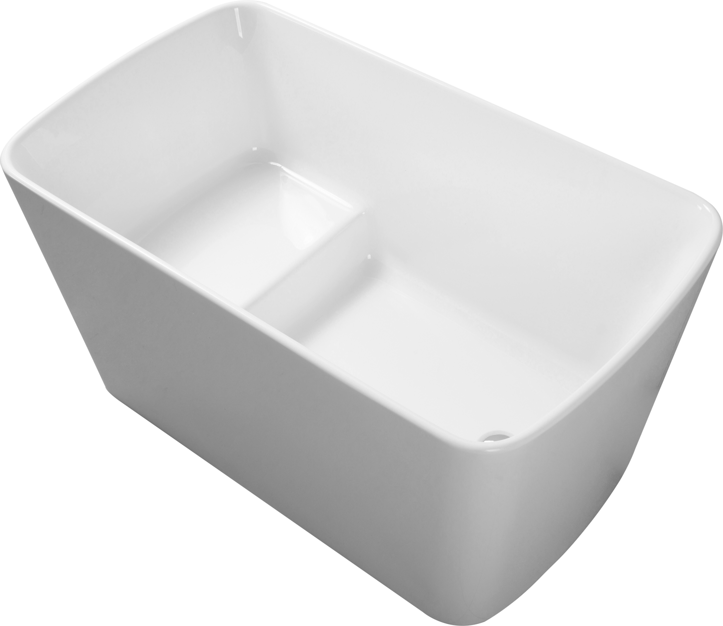 Square Japanese Soaking Tub - Freestanding Acrylic Bliss