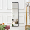 Sleek Black Full-Body Mirror