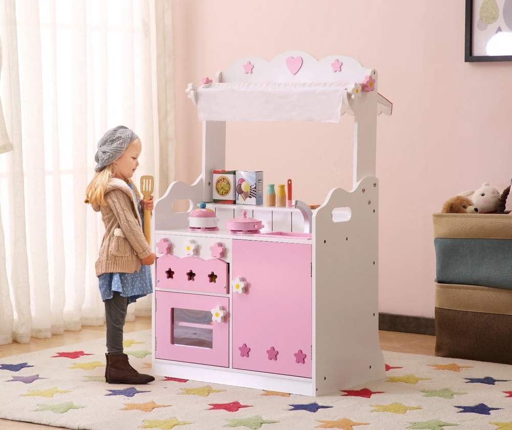 Pink Kitchen & Market Play Set