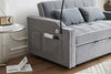 Versatile Velvet Sofa Bed with USB Charging & Adjustable Backrest