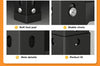 Versatile Black Storage Rack - Five-Tier Display & Organization Solution