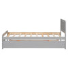 Chic Grey Twin Bed with Trundle