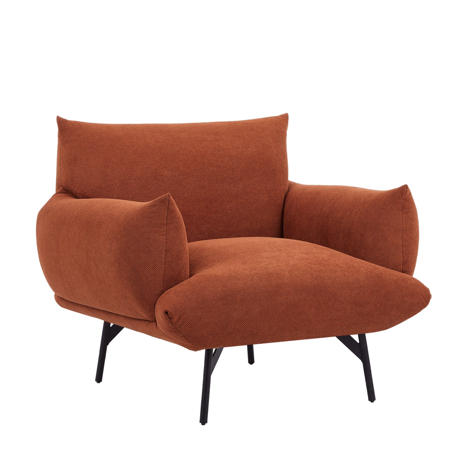 Chic Curry Upholstered Armchair