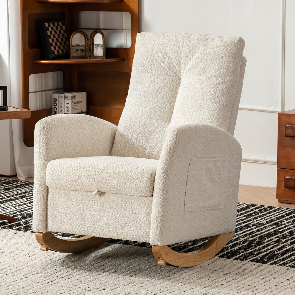 Cozy Rocking Chair with Footrest