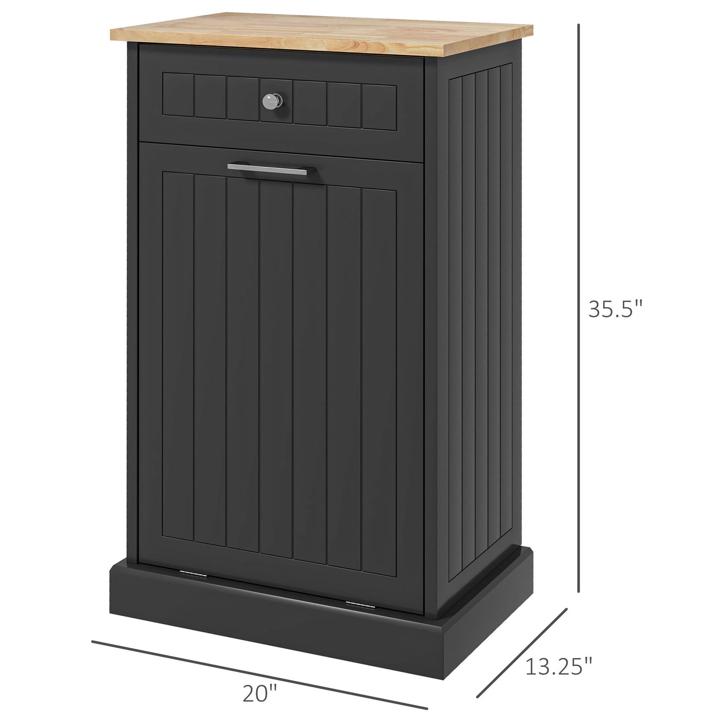 Stylish Tilt-Out Trash & Recycling Cabinet