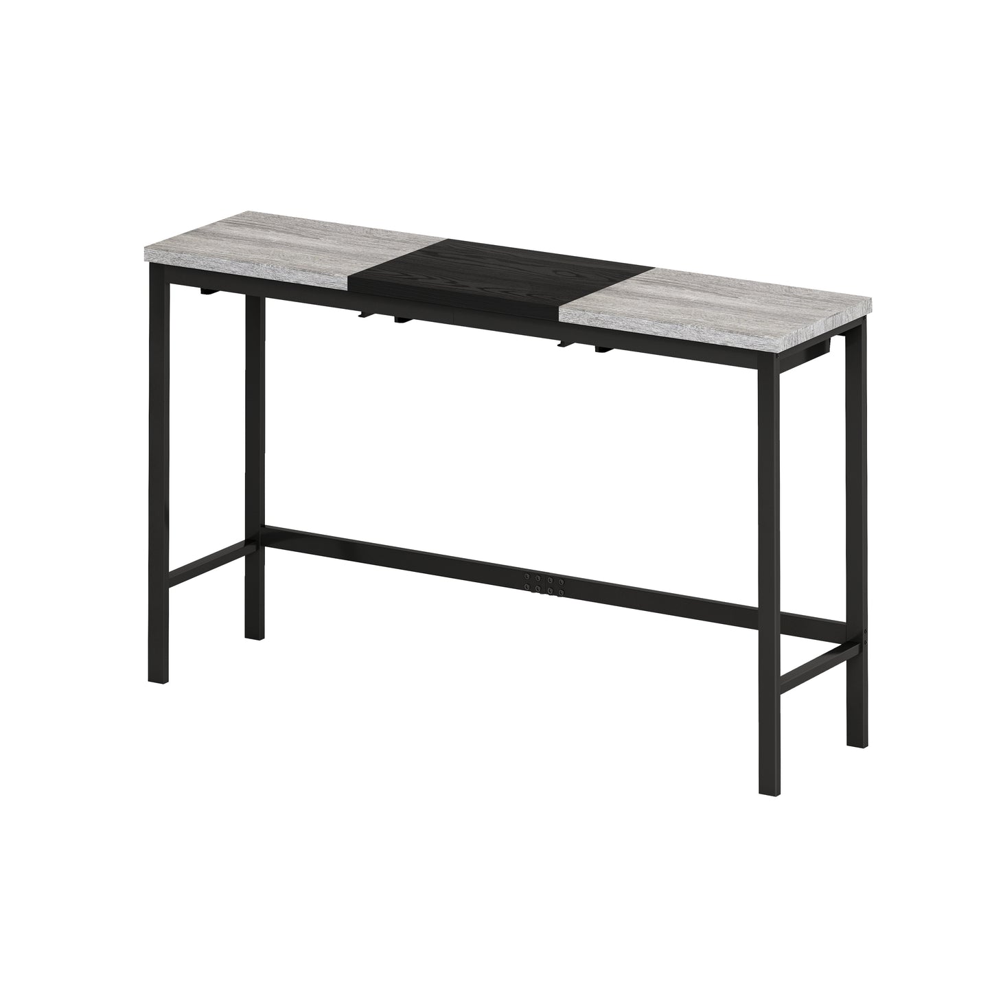 Stylish Grey & Black Kitchen Pub Table with Stools