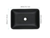 Sleek Black Matte Bathroom Sink Set