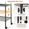 Sturdy 5-Tier Black Storage Shelf