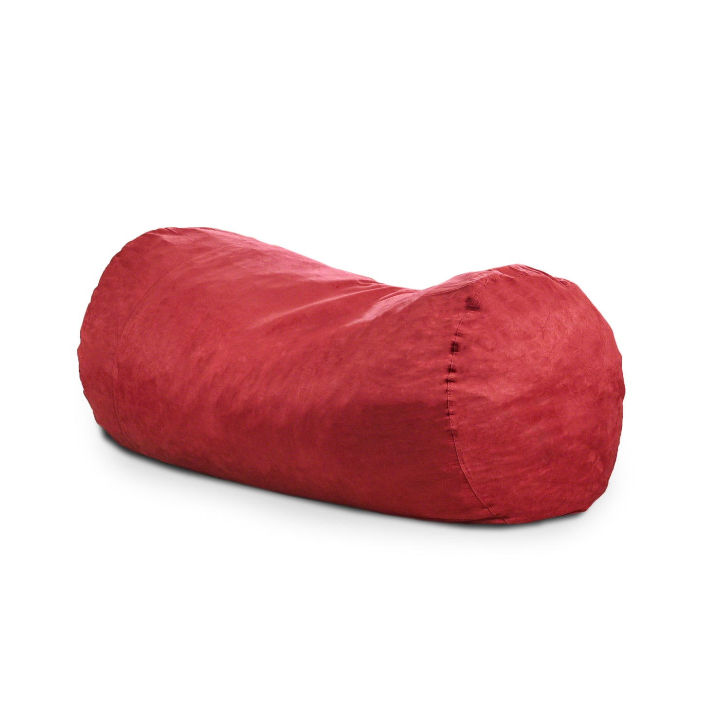 Cozy Red Suede Bean Bag