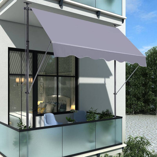 SunSmart Manual Awning - UV-Resistant Patio Shade Cover
