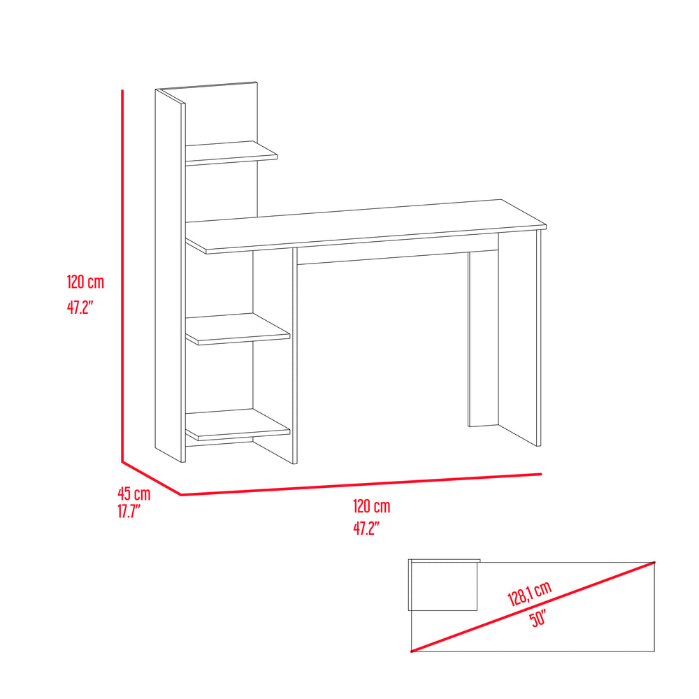 Chic Shelved Writing Desk