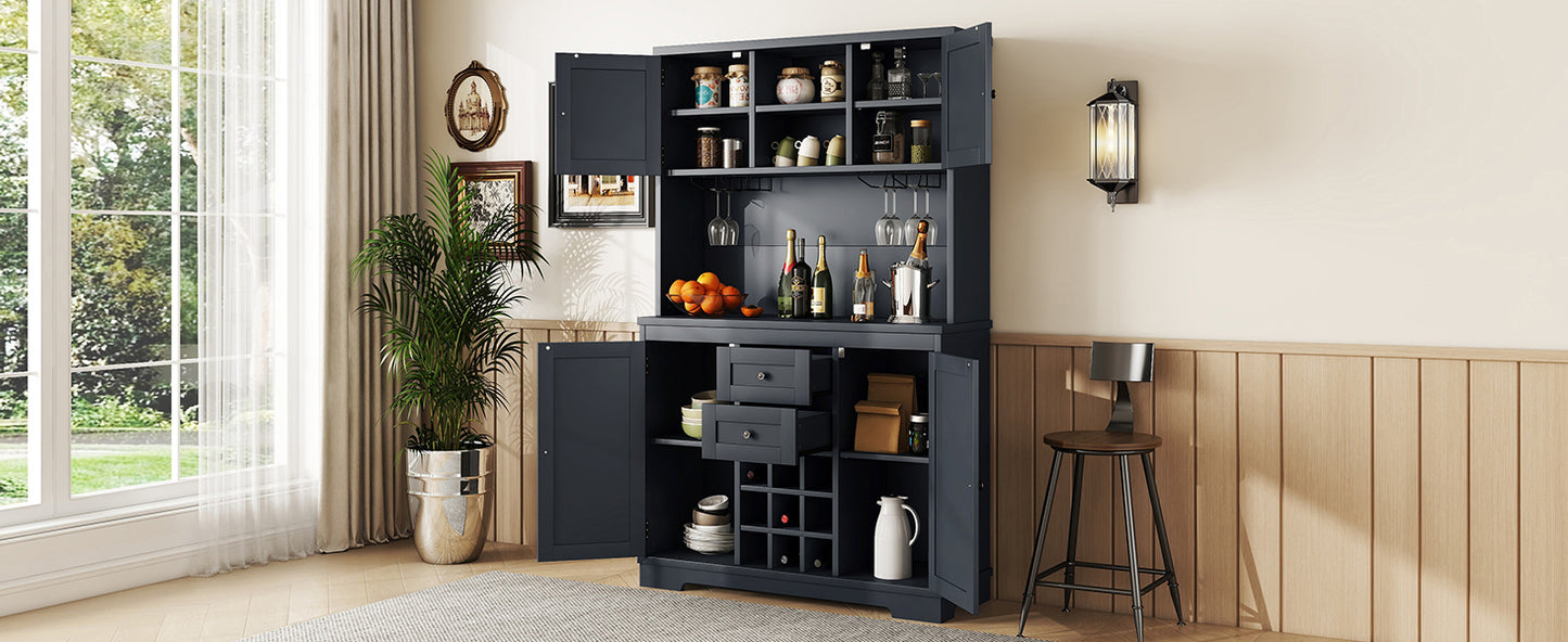 Charming Coffee & Wine Bar Cabinet