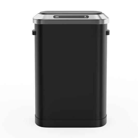 Smart Sensor Trash Can - Sleek Black Design