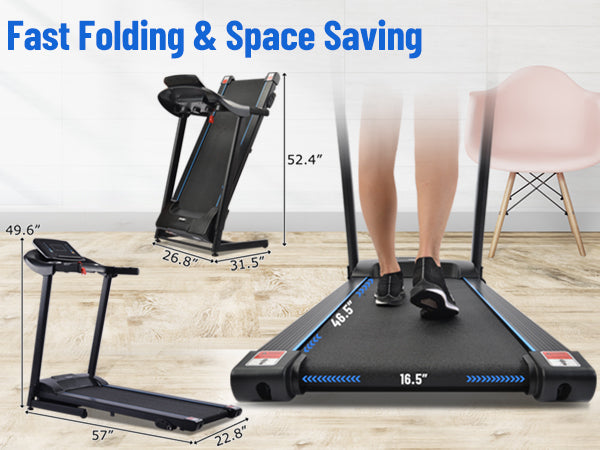 Ultimate Home Treadmill with Speakers and Adjustable Incline