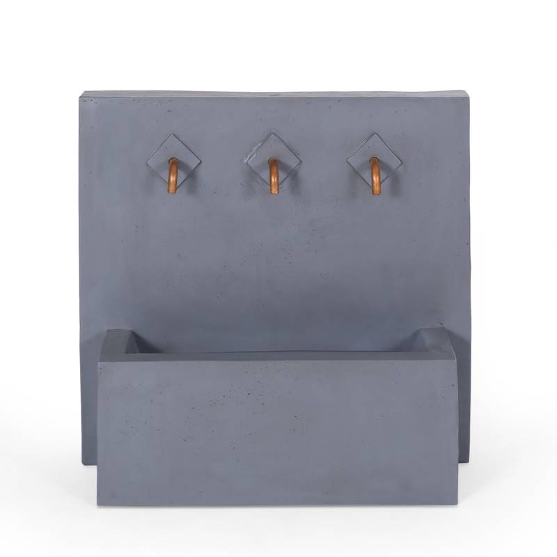 Cody No-Assembly Outdoor Fountain in Light Gray