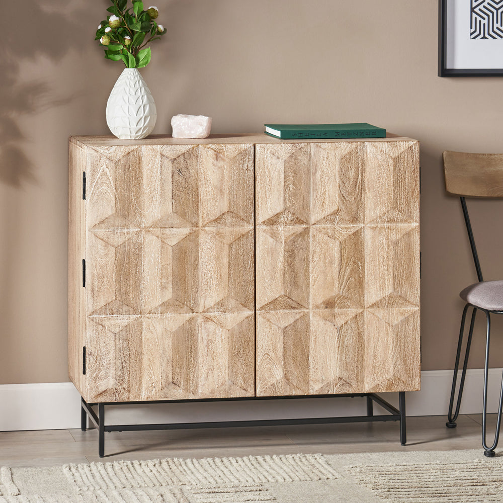 Geometric Elegance Cabinet