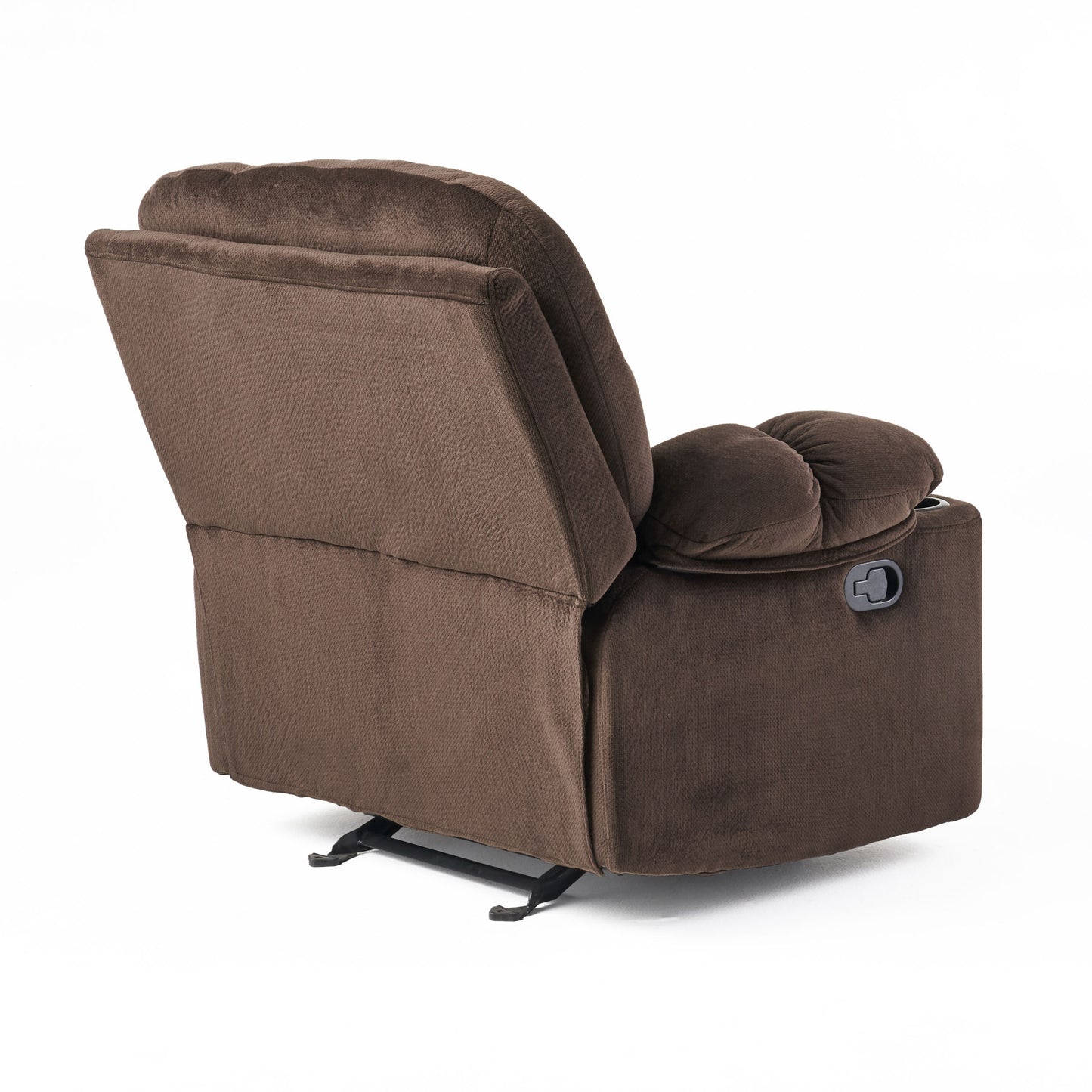 Cozy Chocolate Recliner with Cup Holders