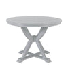 Chic Extendable Round Dining Set with Cross Back Chairs
