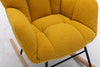 Cozy Yellow Mid-Century Rocking Chair