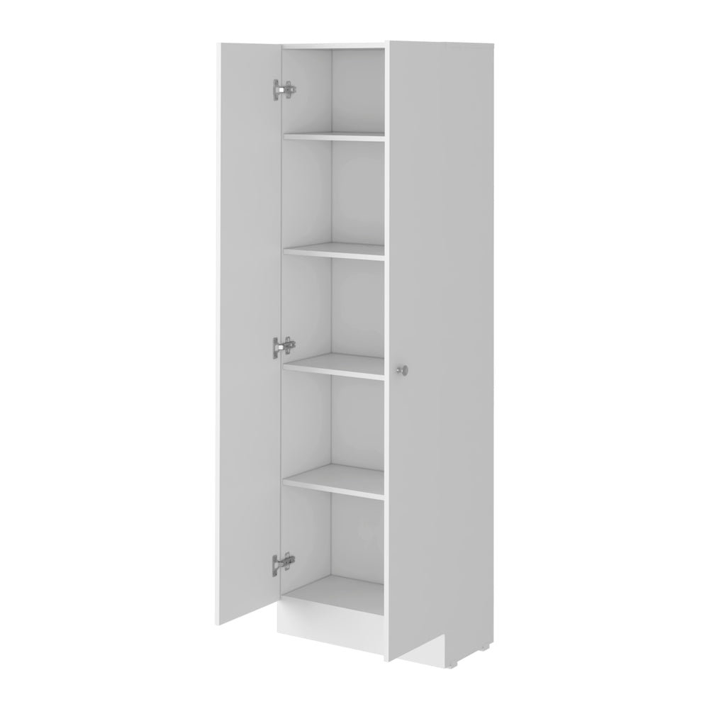 White Double Door Storage Cabinet