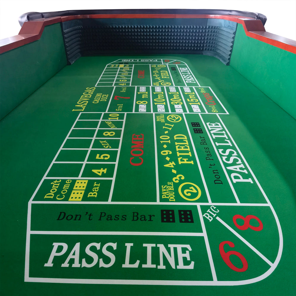 Green Classic Craps & Poker Table Game