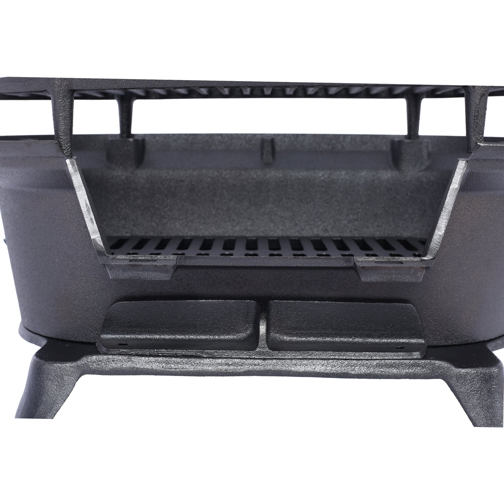 Portable Cast Iron Grill & Skillet Combo