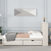 Sleek Twin Bed with USB Charging and Storage Headboard