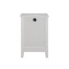 Chic White Nightstands with Charging Hub