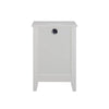 Chic White Nightstands with Charging Hub