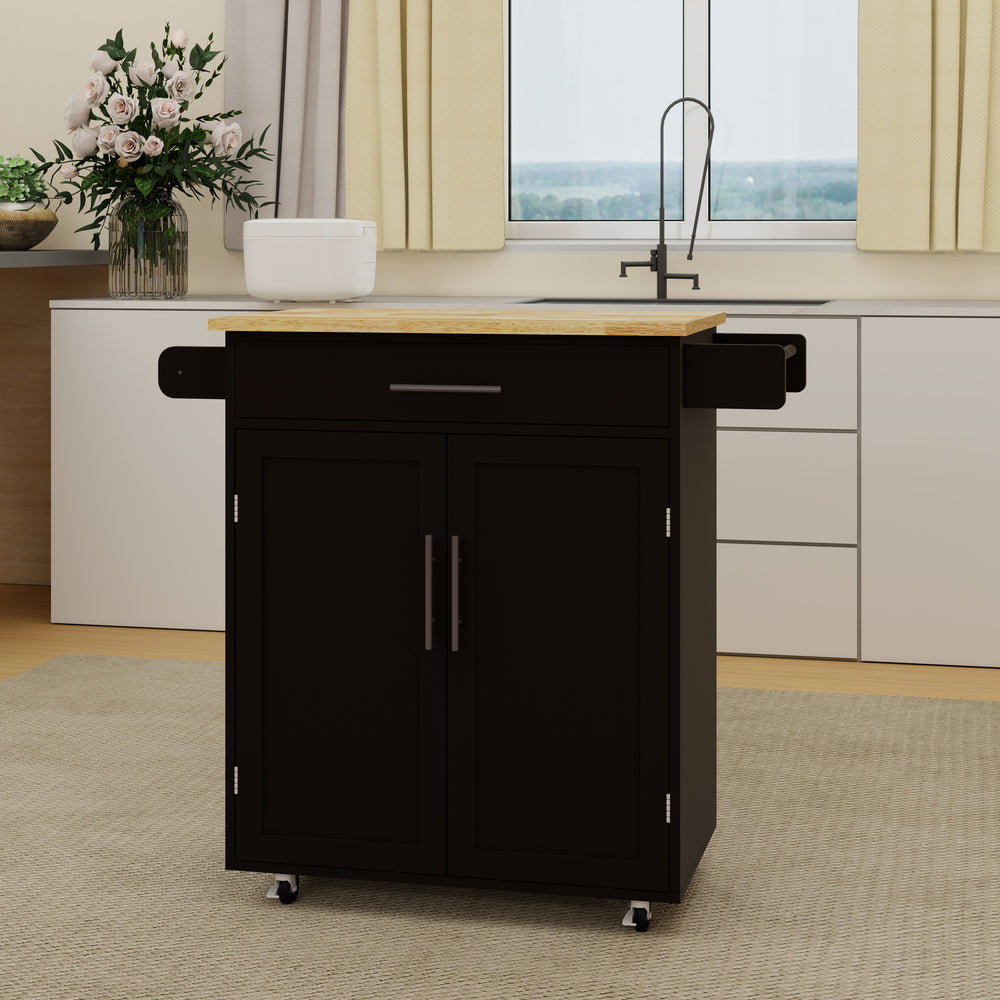 Versatile Rolling Kitchen Cart - Stylish & Functional