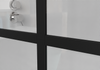 Sleek Black Walk-In Shower Door