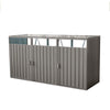 Trash Can Hideaway - Stylish Metal Shed for Outdoor Storage