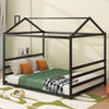 Black Metal Loft Bed