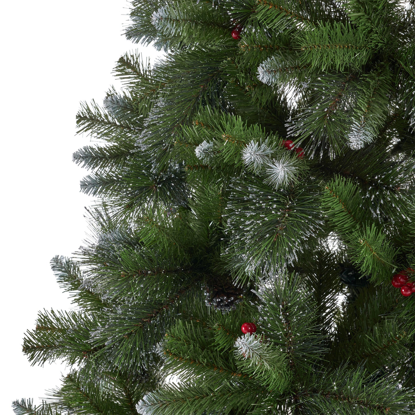 Sparkling Berry and Pinecone Christmas Tree