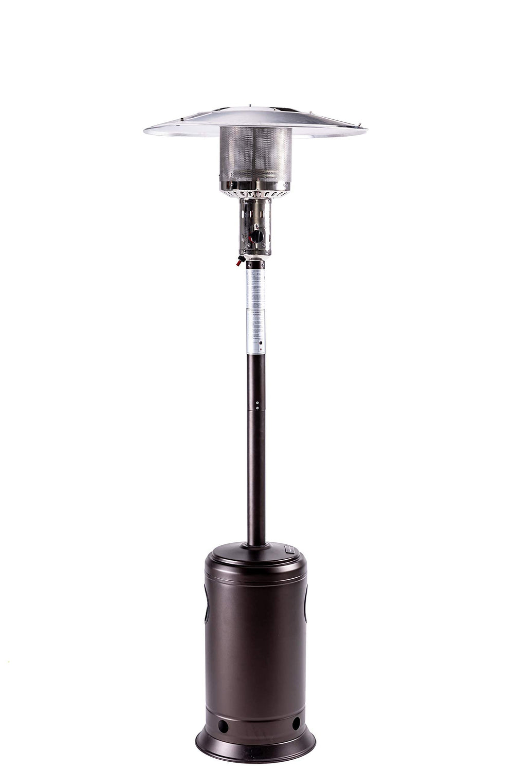 Mocha Outdoor Propane Patio Heater with Wheels