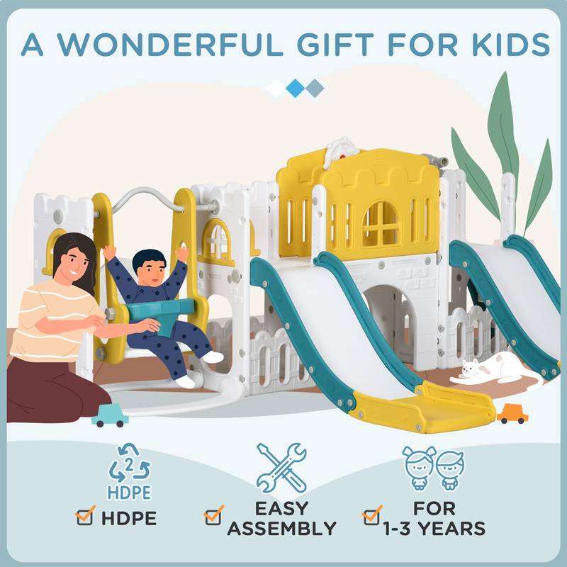 Fun City Adventure Playset: Swing, Slide & Explore!