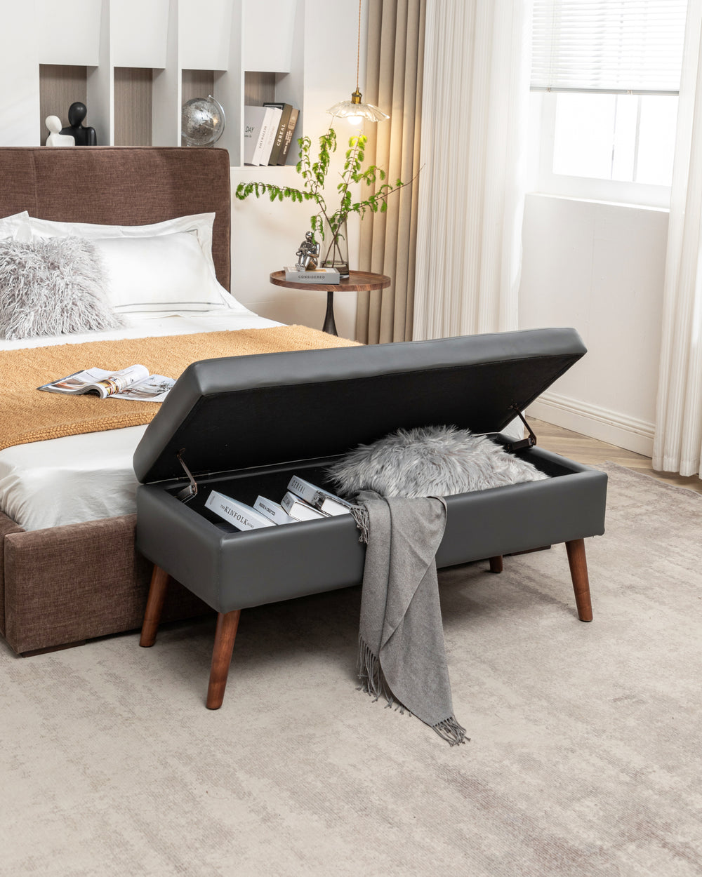 Cozy Storage Ottoman Bench