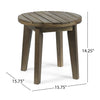 Cozy Gray Acacia Side Table