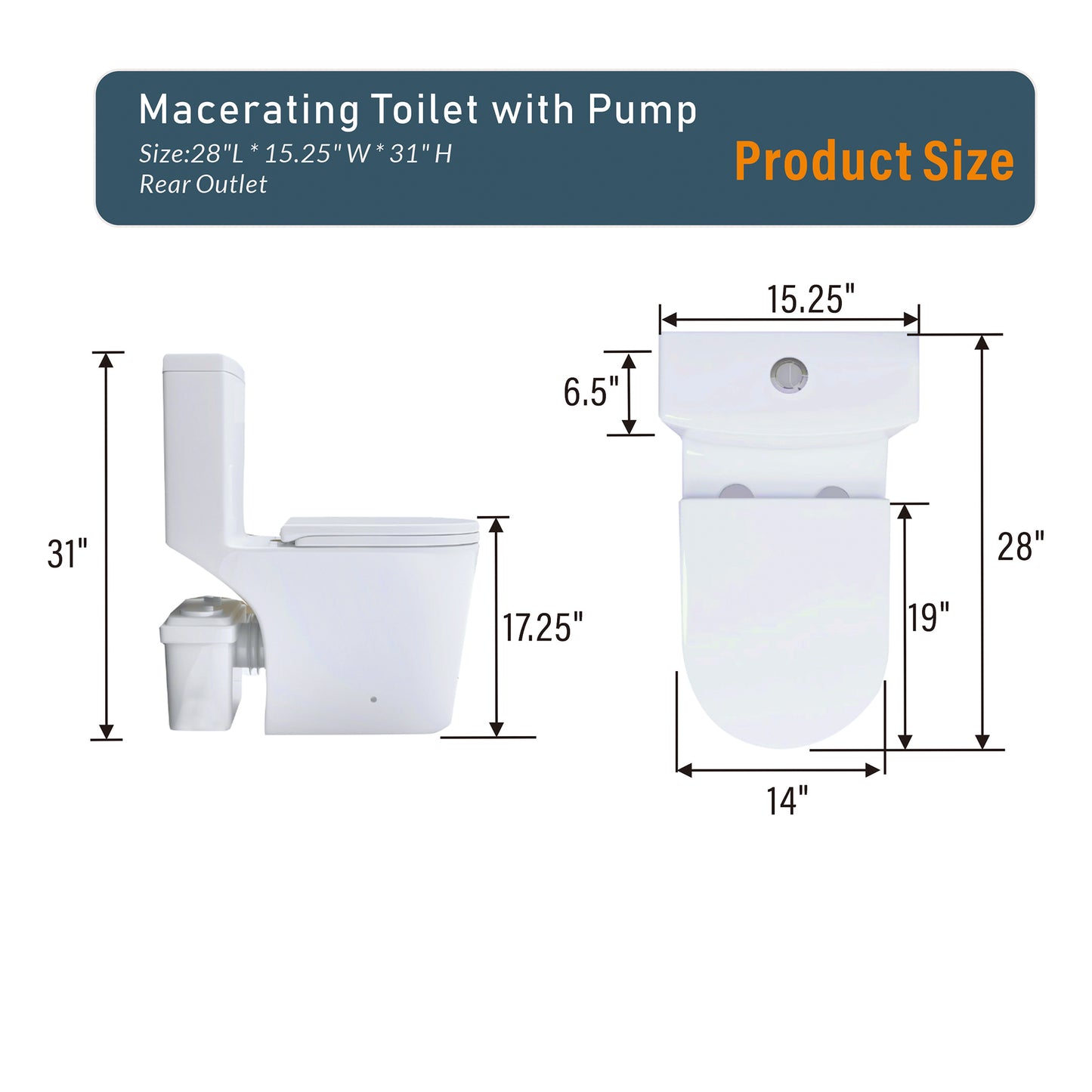 Basement Buddy Macerating Toilet – Powerful Flush & Comfort Design