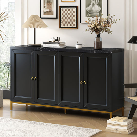 Stylish Black Sideboard with Ample Storage