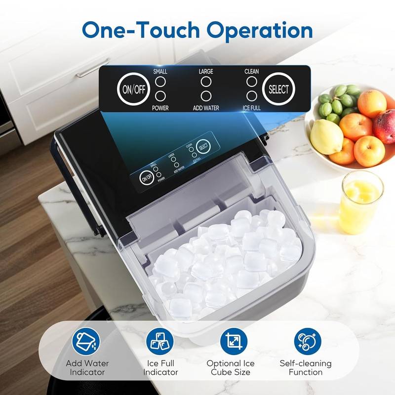 Quick Chill Ice Maker: Fast, Self-Cleaning & Portable for Any Occasion