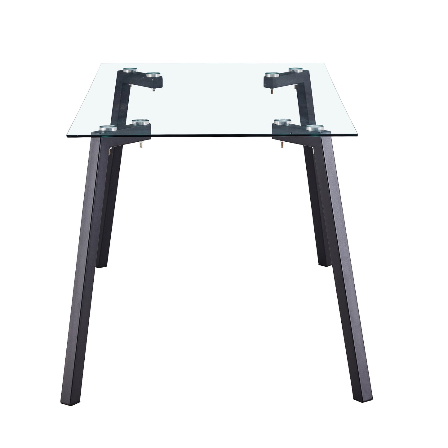 Sleek Glass Dining Table for Four to Six