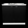 Sleek Utility Sink with Cabinet