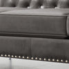 Glam Velvet Sofa with Jeweled Accents