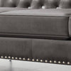 Glam Velvet Sofa with Jeweled Accents
