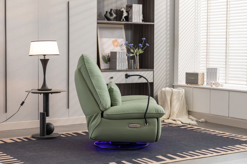 Cozy Power Recliner with USB & Ambient Light