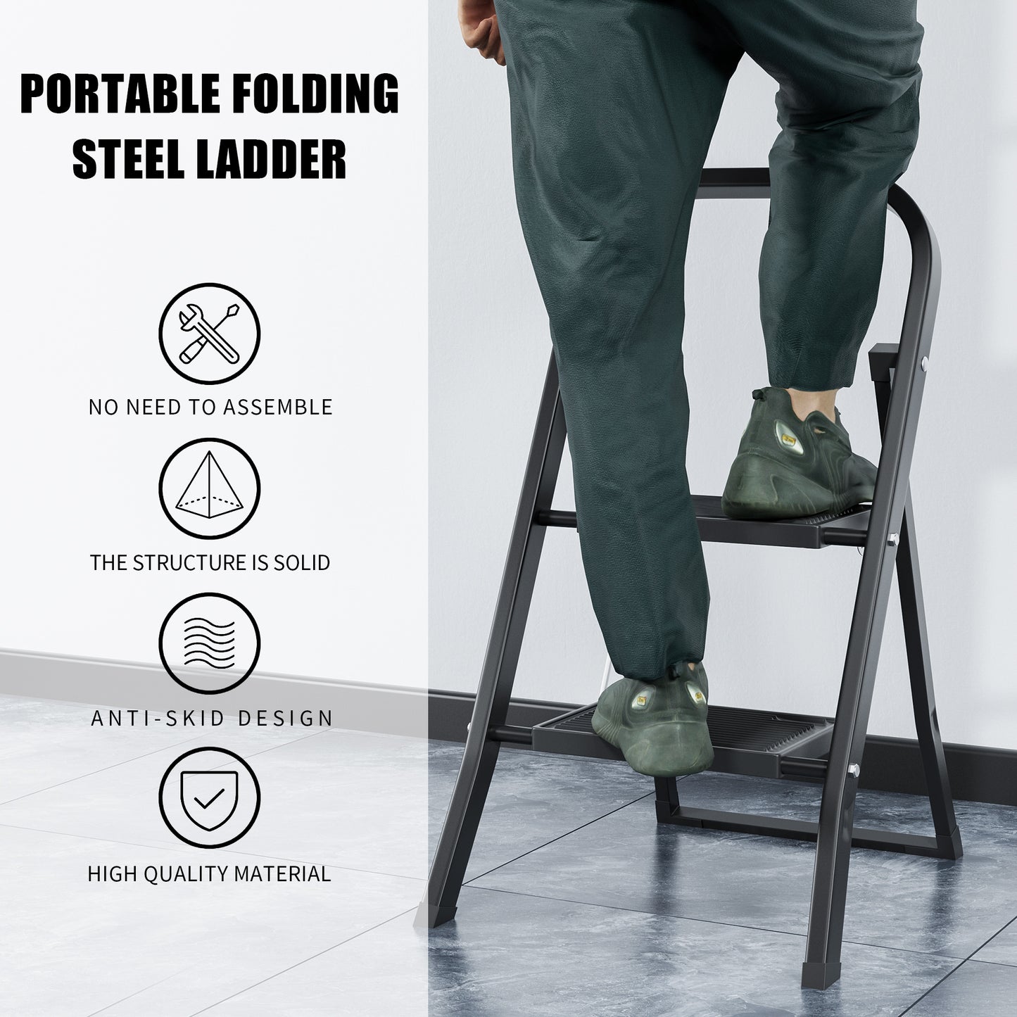 Easy Reach Folding Step Stool